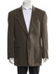 Giorgio Armani Virgin Wool Tweed Pattern Overcoat