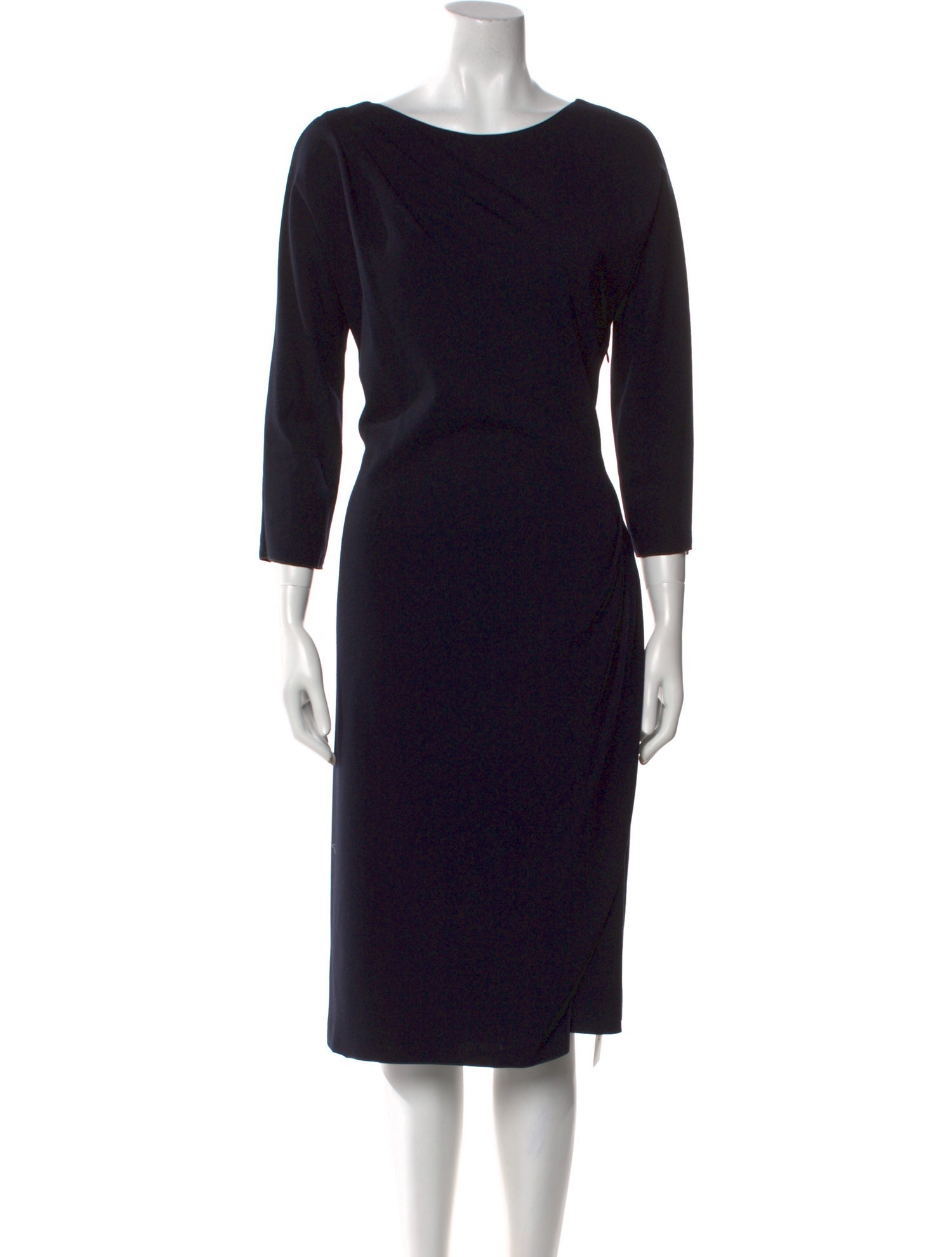 Giorgio Armani Bateau Neckline Midi Length Dress