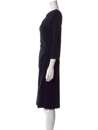 Giorgio Armani Bateau Neckline Midi Length Dress