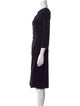 Giorgio Armani Bateau Neckline Midi Length Dress