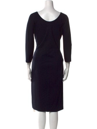 Giorgio Armani Bateau Neckline Midi Length Dress