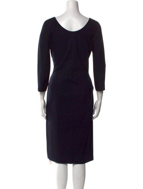 Giorgio Armani Bateau Neckline Midi Length Dress