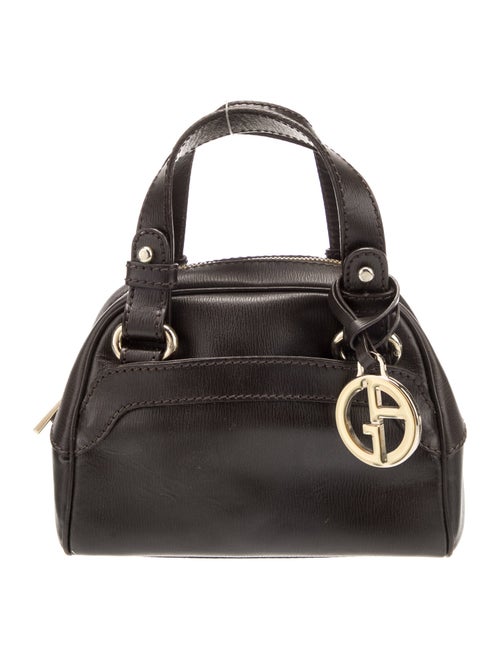 Giorgio Armani Leather Top Handle Bag