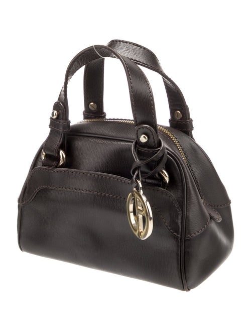 Giorgio Armani Leather Top Handle Bag