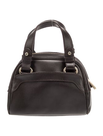 Giorgio Armani Leather Top Handle Bag