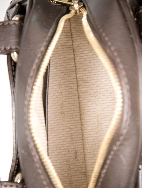 Giorgio Armani Leather Top Handle Bag