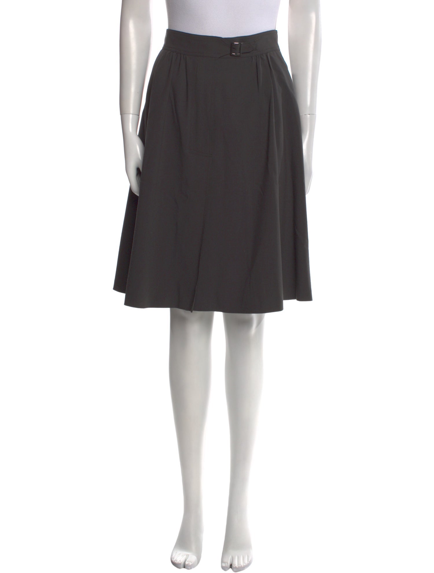 Giorgio Armani Virgin Wool Knee-Length Skirt