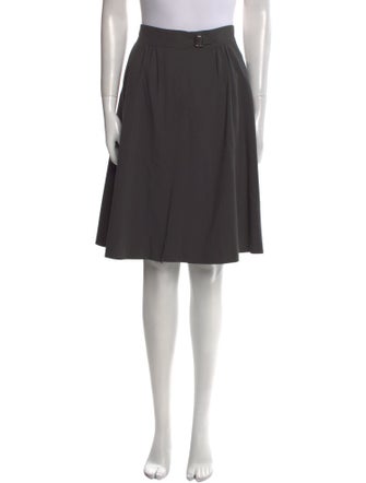 Giorgio Armani Virgin Wool Knee-Length Skirt