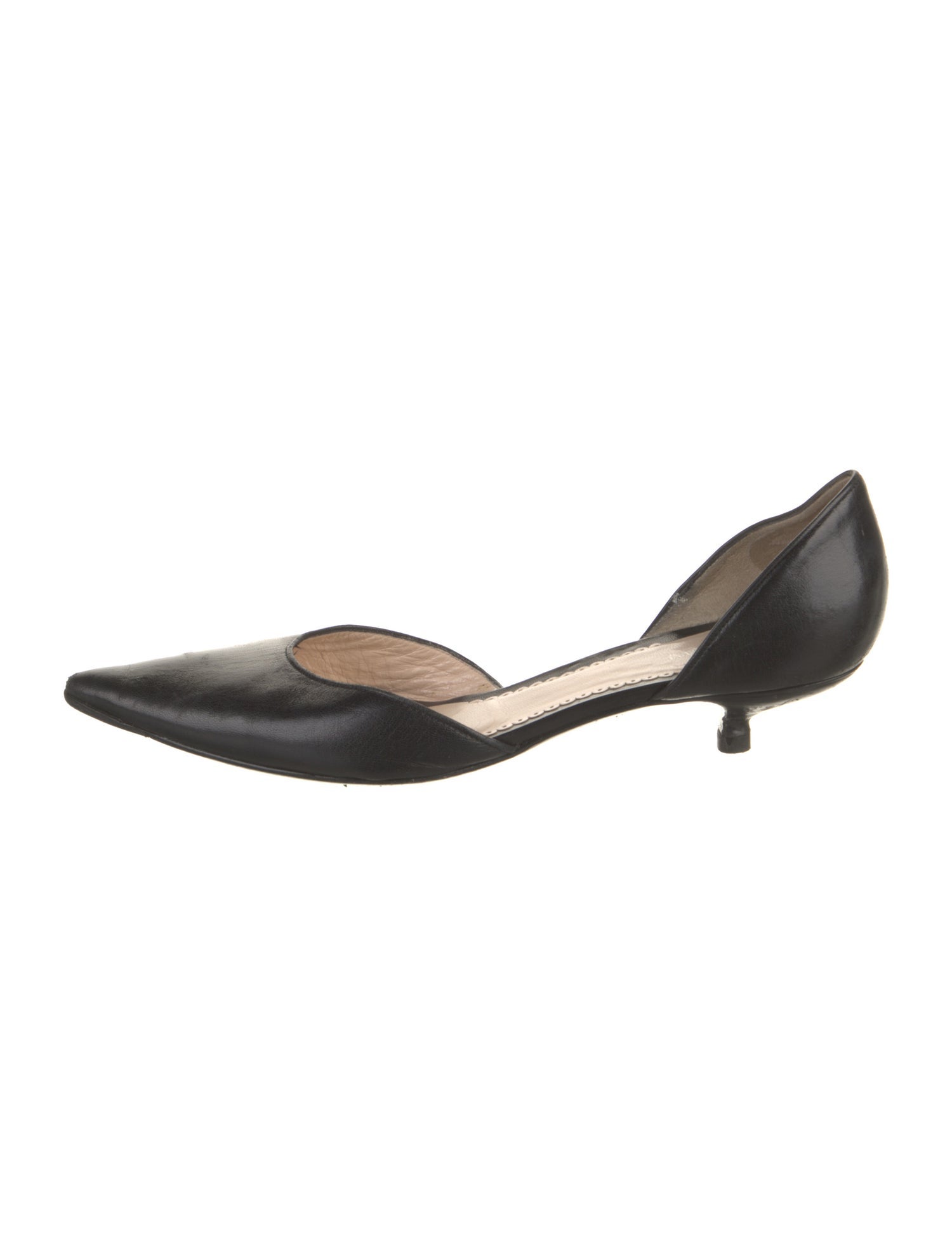 Giorgio Armani Leather D'Orsay Pumps