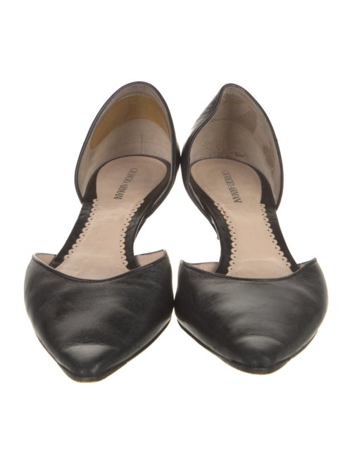 Giorgio Armani Leather D'Orsay Pumps