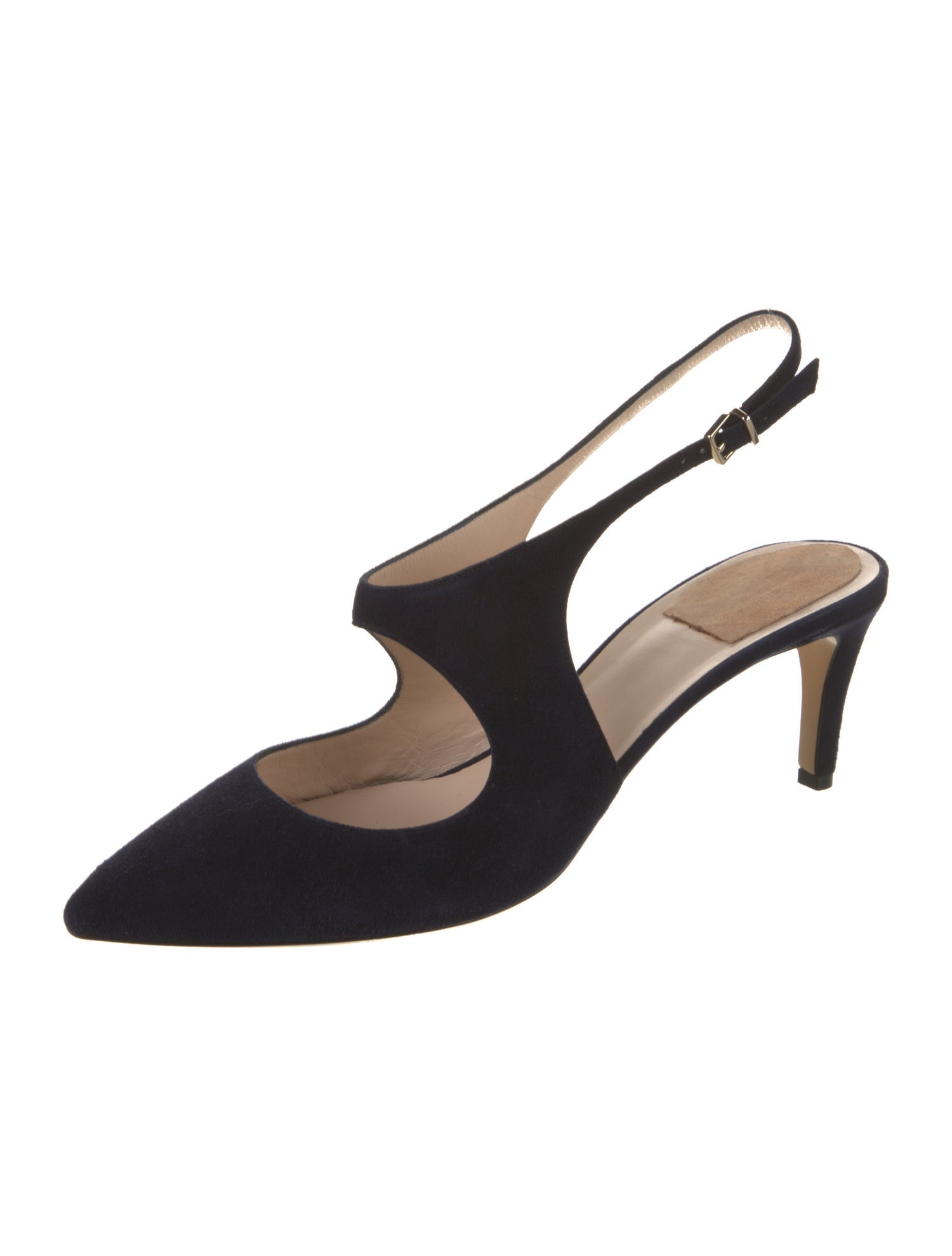 Giorgio Armani Suede Slingback Pumps