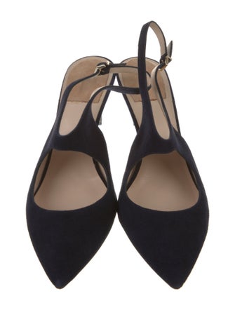 Giorgio Armani Suede Slingback Pumps