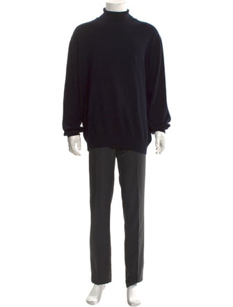 Giorgio Armani Virgin Wool Mock Neck Pullover