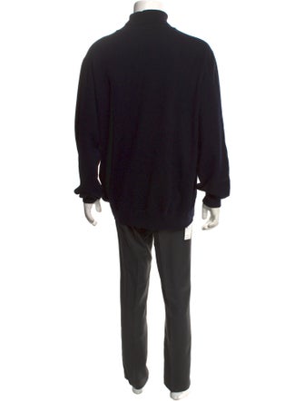 Giorgio Armani Virgin Wool Mock Neck Pullover