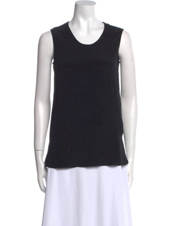 Giorgio Armani Silk Scoop Neck Top