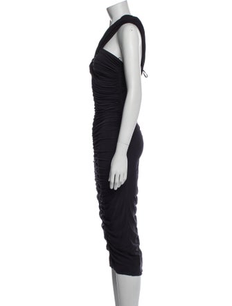 Giorgio Armani V-Neck Midi Length Dress