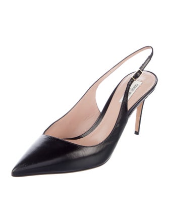 Giorgio Armani Leather Slingback Pumps