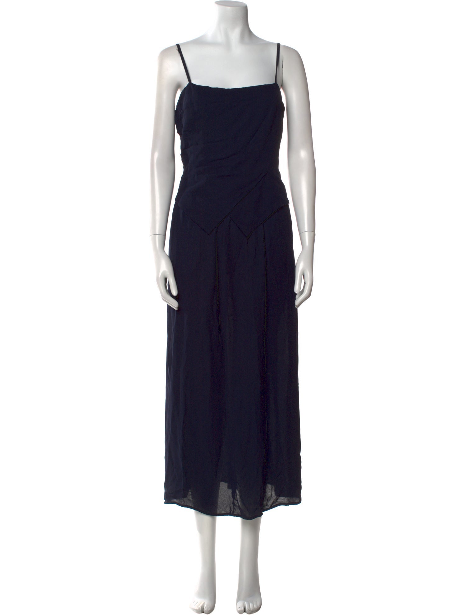 Giorgio Armani Square Neckline Long Dress