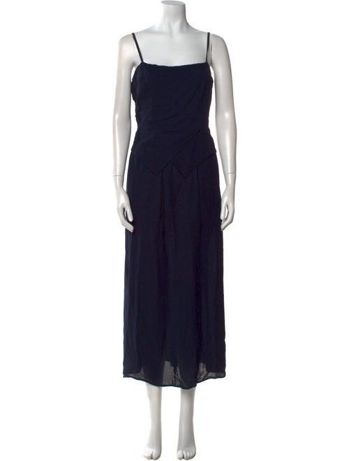Giorgio Armani Square Neckline Long Dress