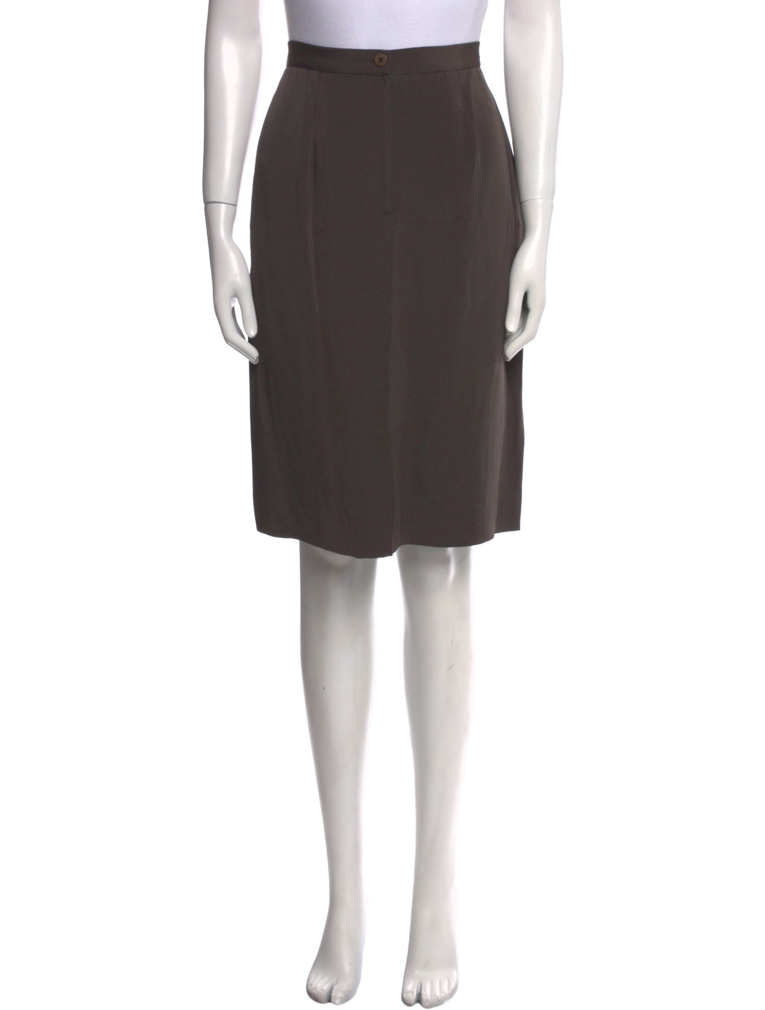 Giorgio Armani Pleated Accents Knee-Length Skirt