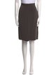 Giorgio Armani Pleated Accents Knee-Length Skirt