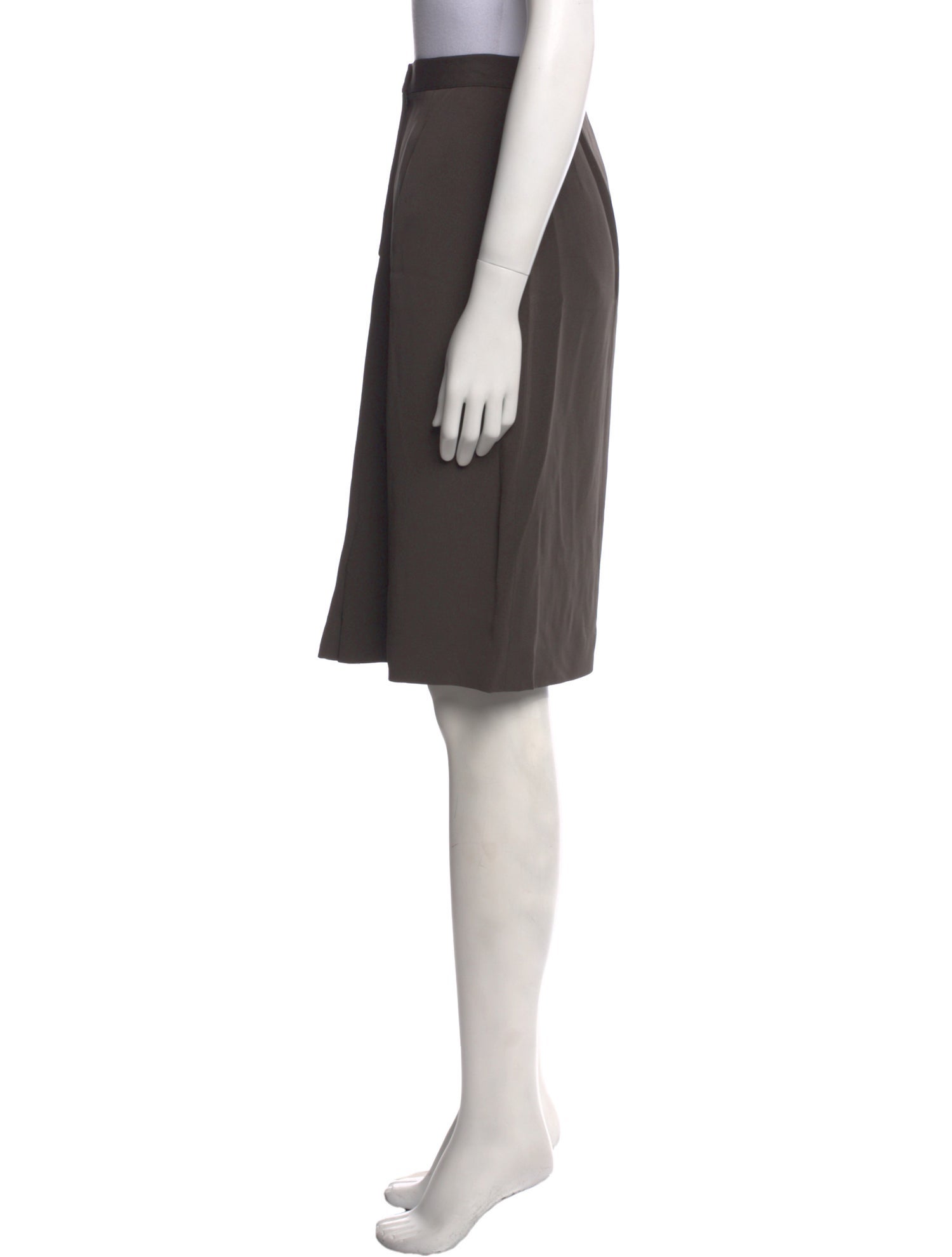 Giorgio Armani Pleated Accents Knee-Length Skirt