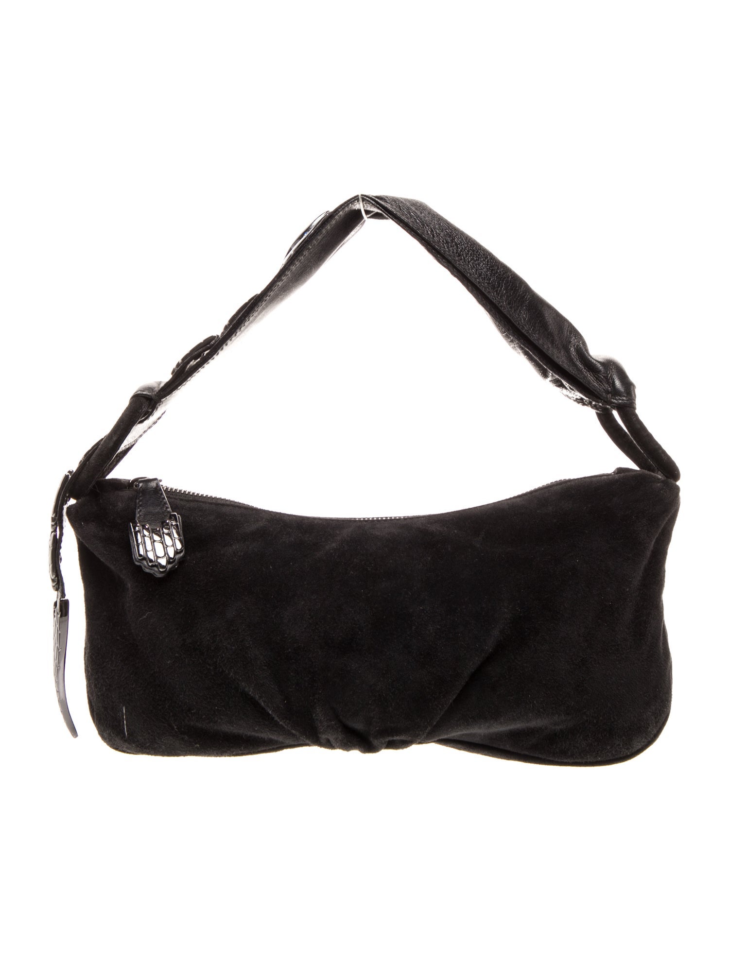 Giorgio Armani Suede Top Handle Bag