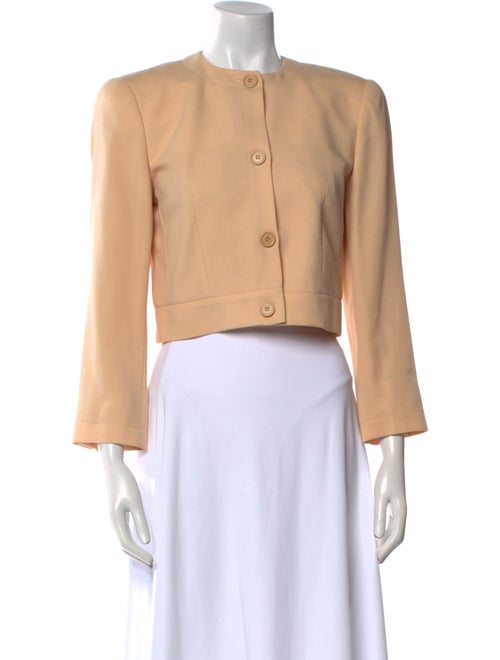 Giorgio Armani Silk Crew Neck Crop Top