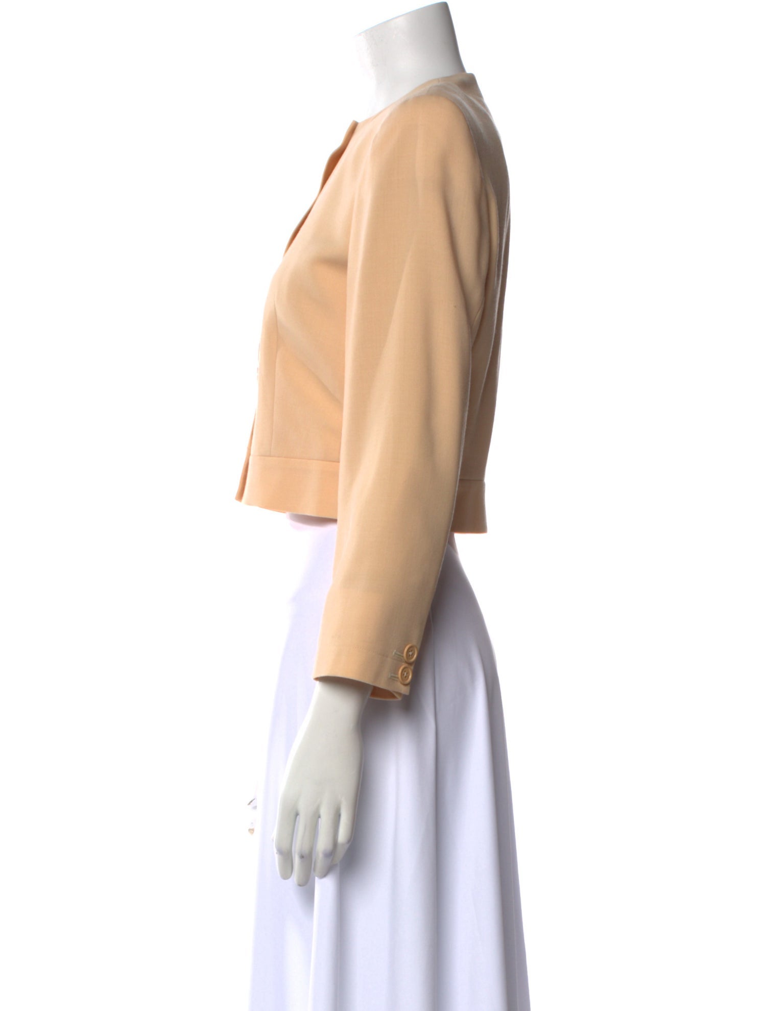 Giorgio Armani Silk Crew Neck Crop Top