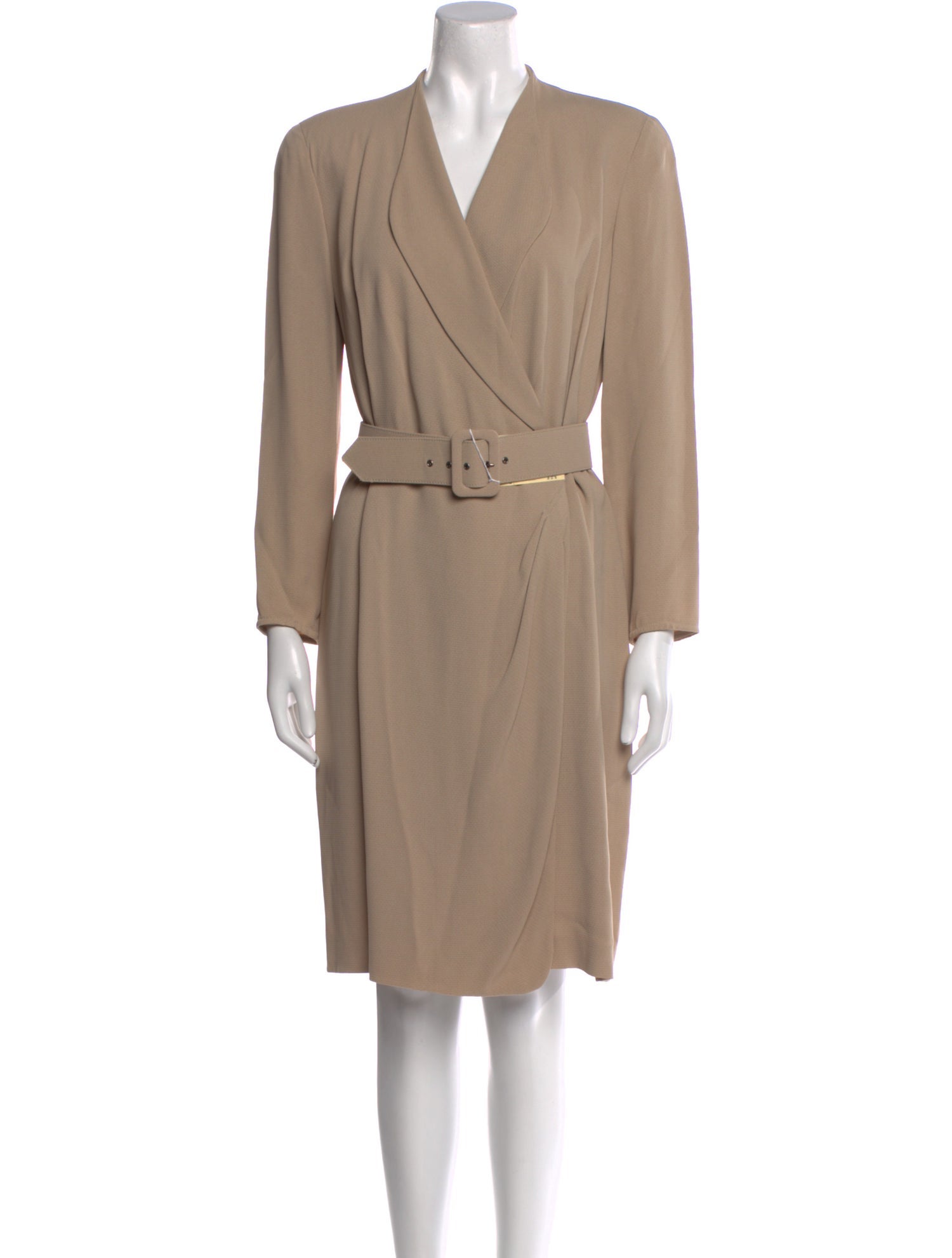 Giorgio Armani V-Neck Knee-Length Dress