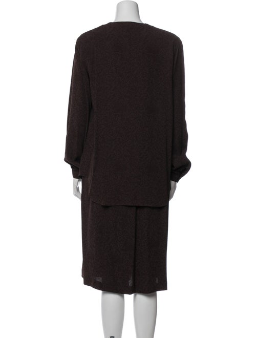 Giorgio Armani Pleated Accents Skirt Suit