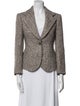 Giorgio Armani Tweed Pattern Blazer