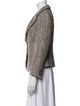 Giorgio Armani Tweed Pattern Blazer
