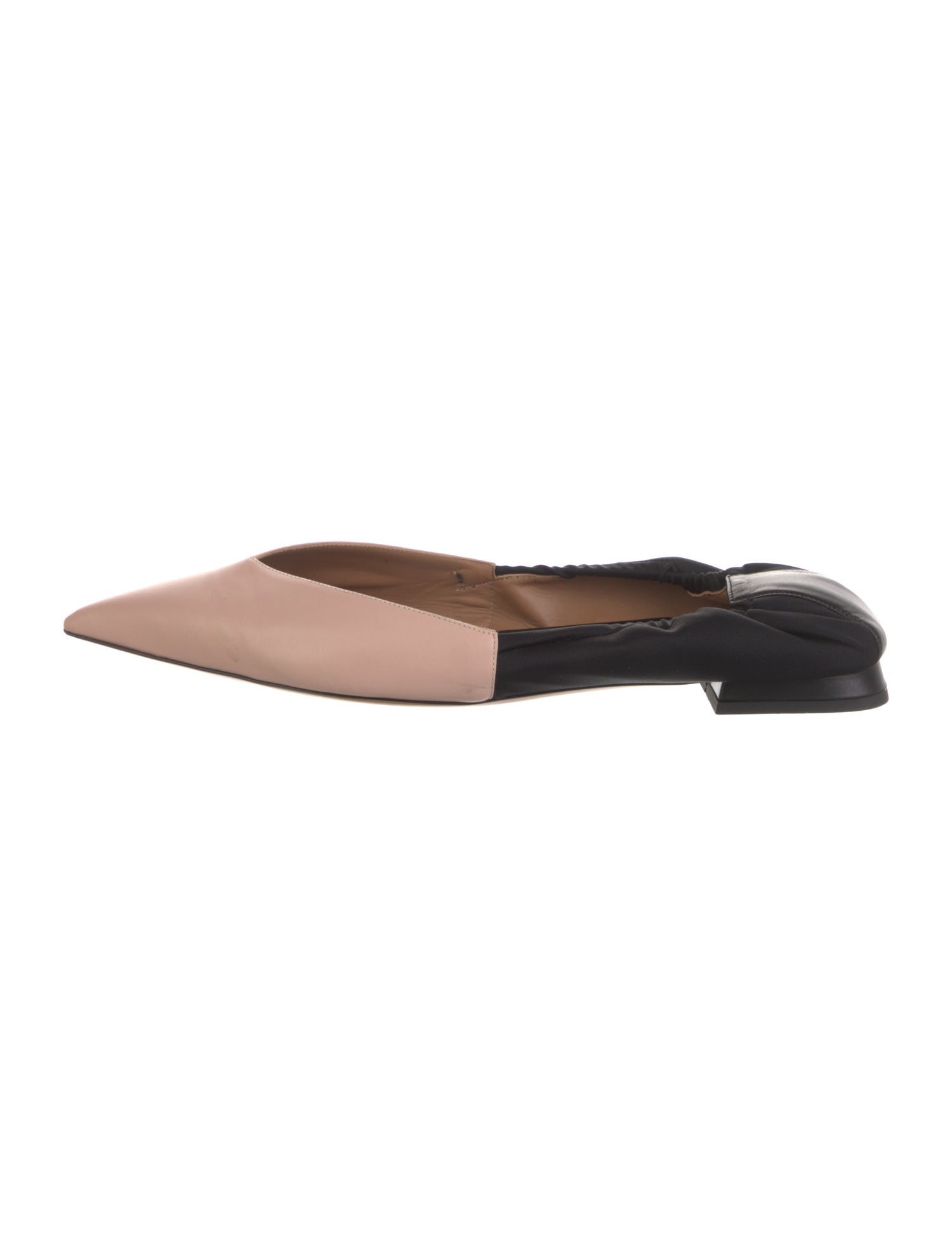 Emporio Armani Leather Colorblock Pattern Mules