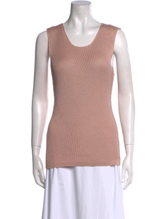 Giorgio Armani Scoop Neck Sleeveless Top