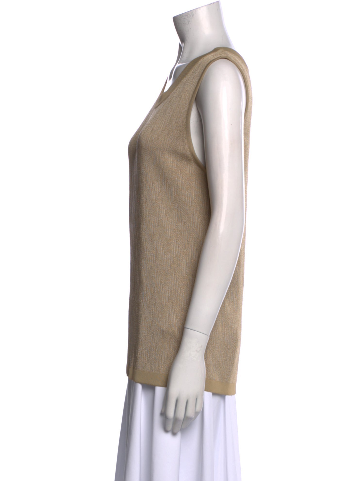 Giorgio Armani Scoop Neck Sleeveless Top