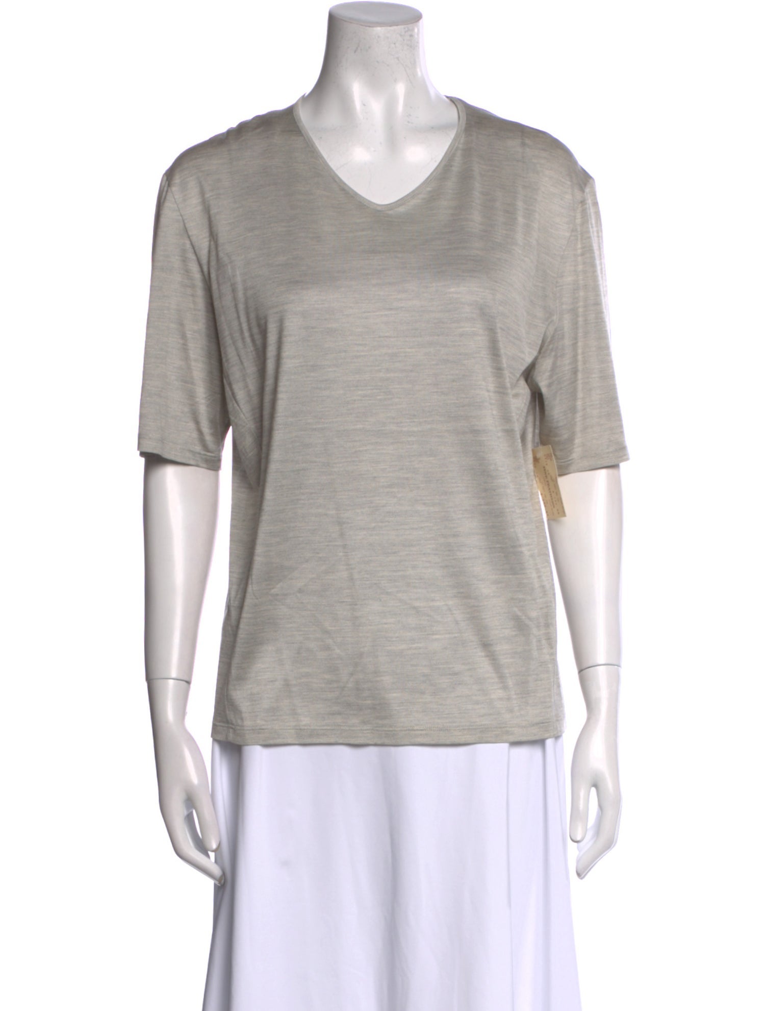 Giorgio Armani Silk V-Neck T-Shirt