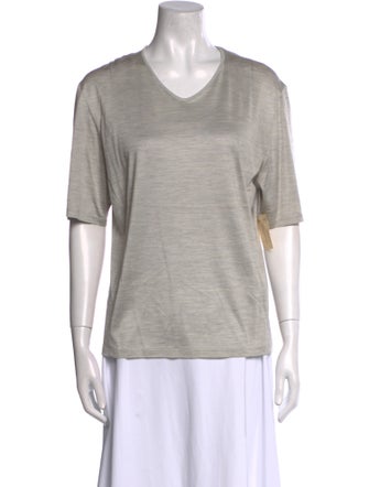 Giorgio Armani Silk V-Neck T-Shirt
