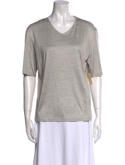 Giorgio Armani Silk V-Neck T-Shirt