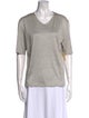 Giorgio Armani Silk V-Neck T-Shirt