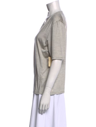 Giorgio Armani Silk V-Neck T-Shirt