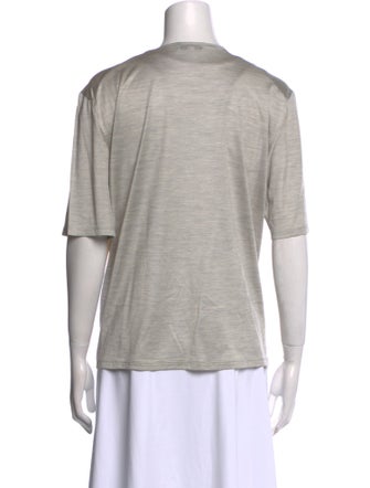Giorgio Armani Silk V-Neck T-Shirt