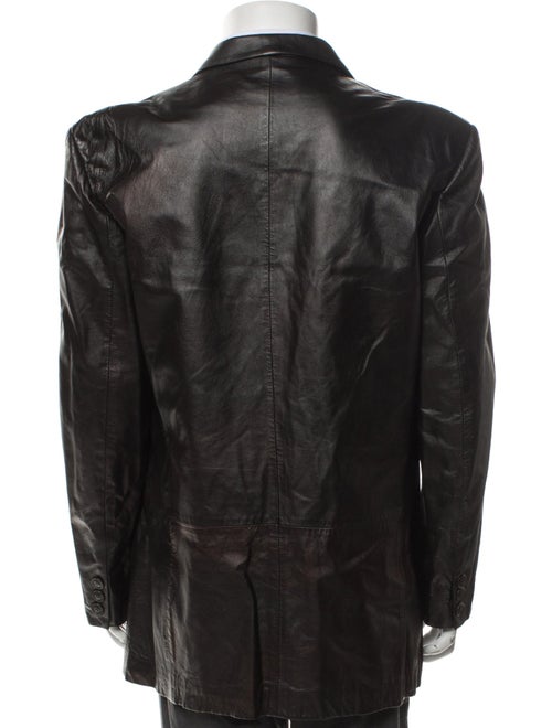 Giorgio Armani Leather Moto Jacket