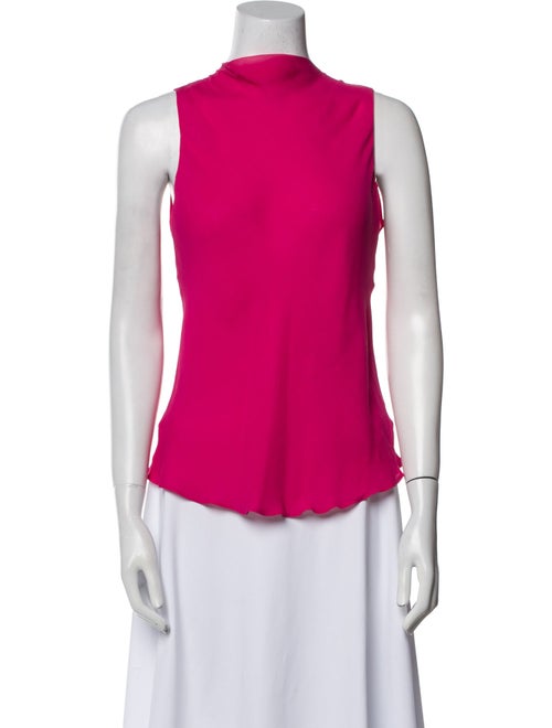 Giorgio Armani Silk Mock Neck Top