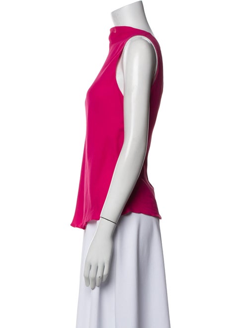 Giorgio Armani Silk Mock Neck Top