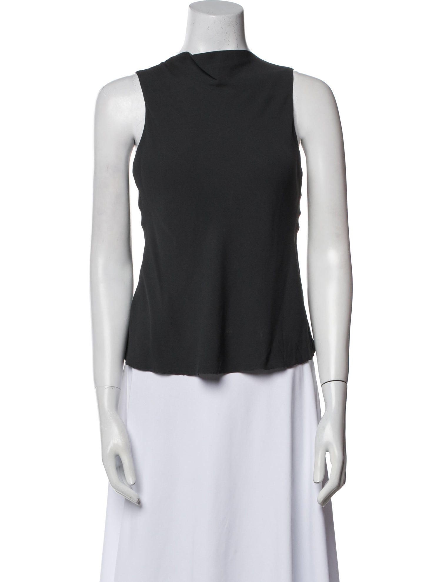 Giorgio Armani Cowl Neck Sleeveless Top