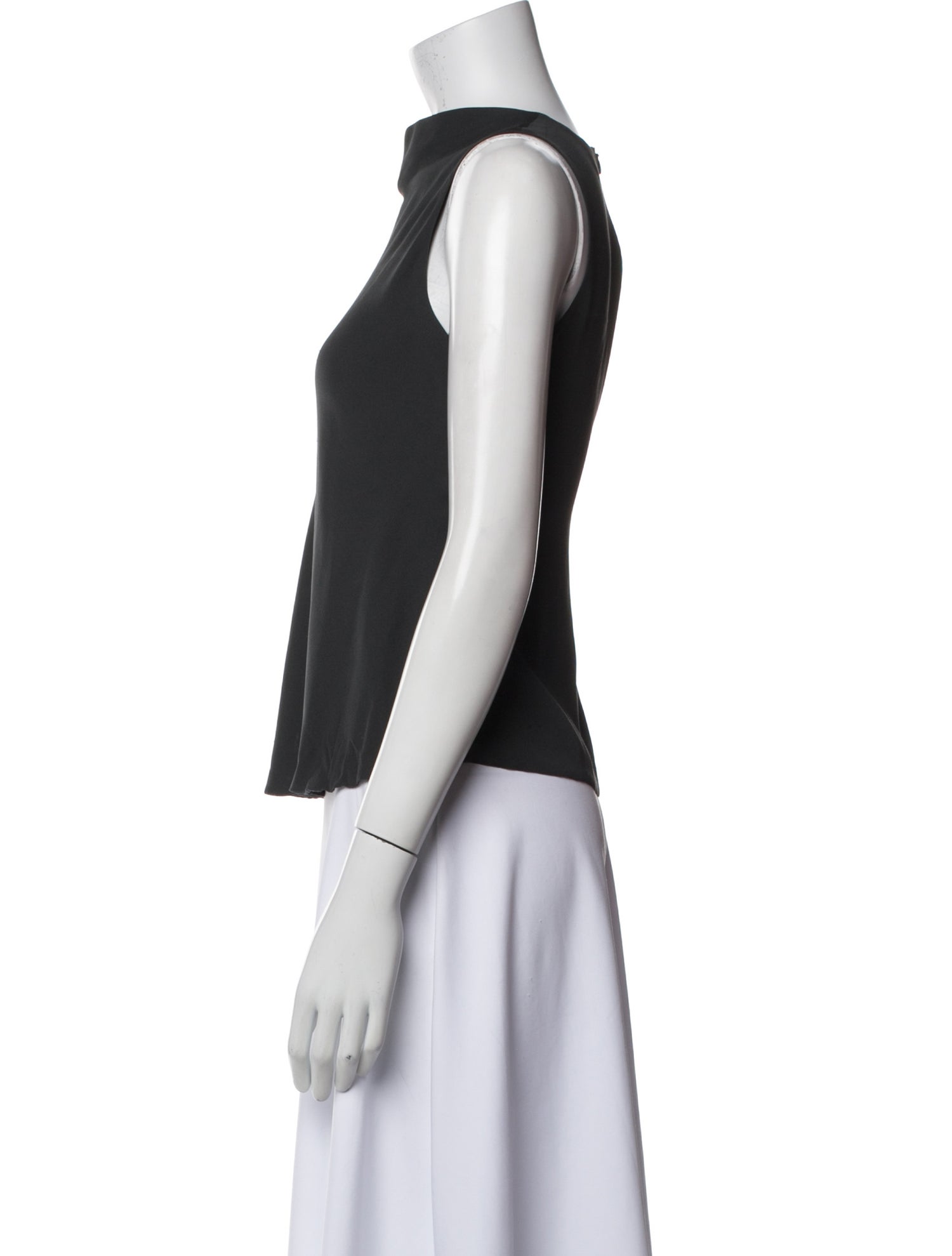 Giorgio Armani Cowl Neck Sleeveless Top