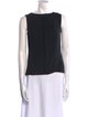 Giorgio Armani Silk Bateau Neckline Top