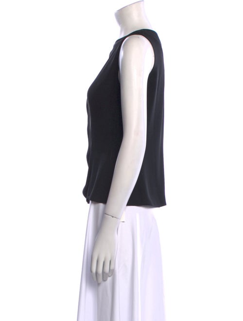 Giorgio Armani Silk Bateau Neckline Top
