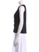 Giorgio Armani Silk Bateau Neckline Top